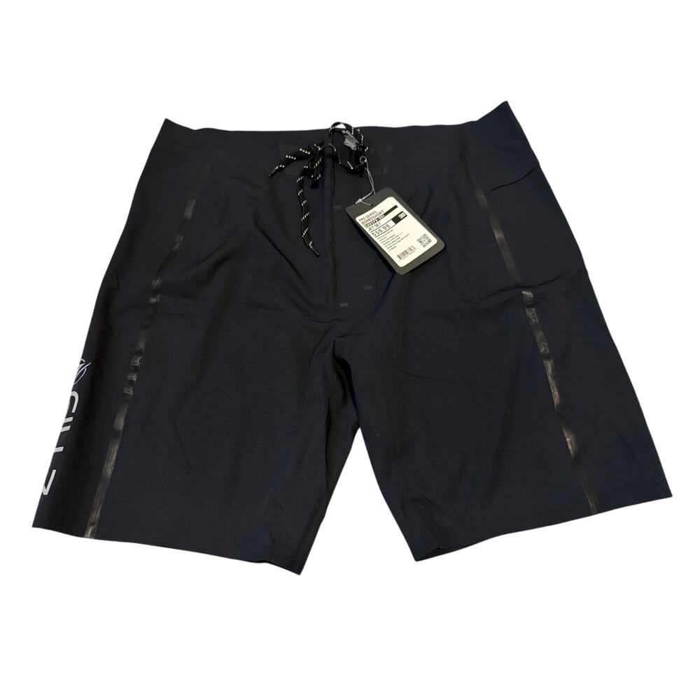 NWT Gillz Men’s Pro Series Board Shorts Size 38 Anthracite Black Fishing
